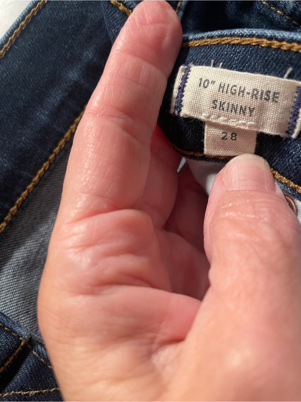 Madewell Dark Indigo Skinny Jeans size 28 - Picture 3 of 6